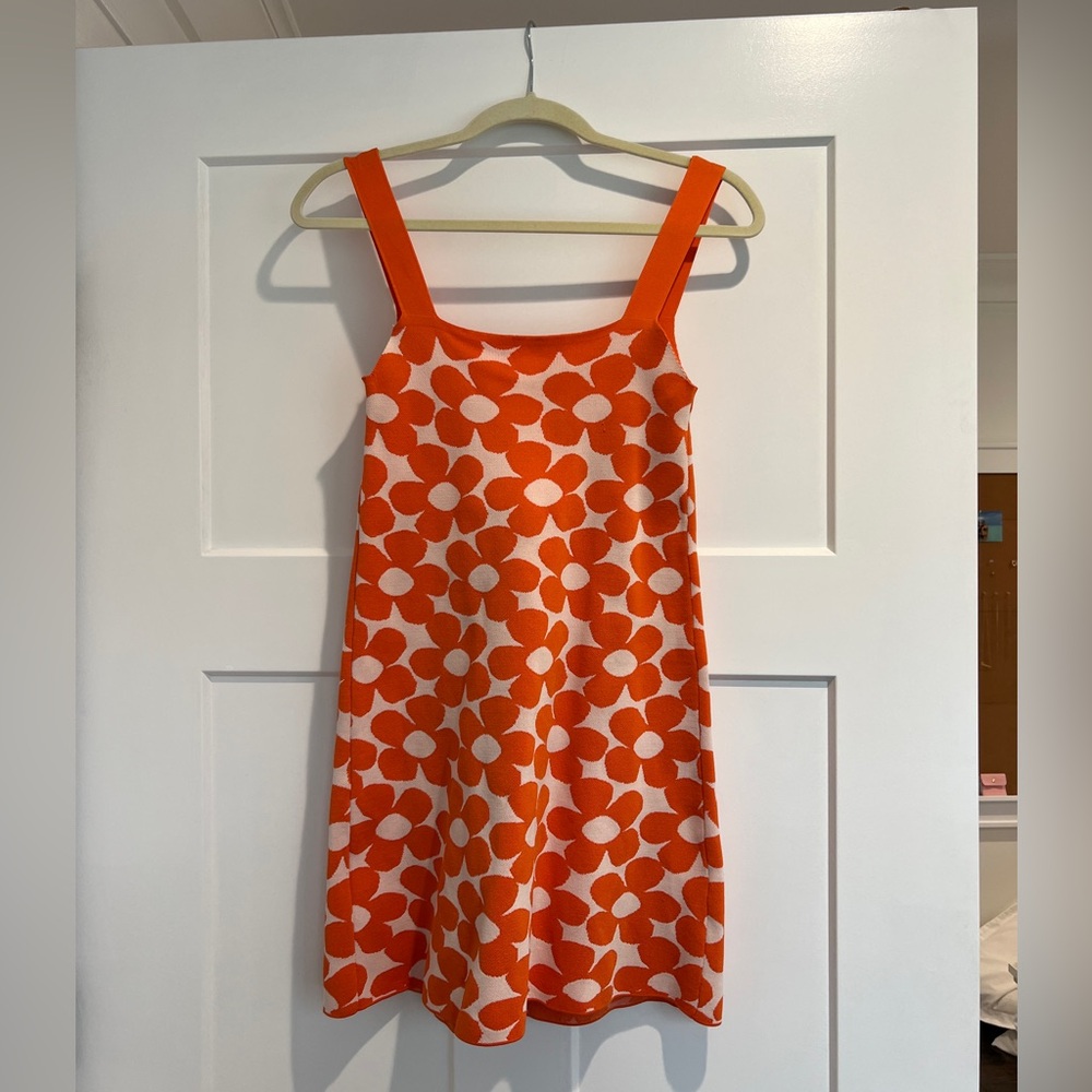 ZARA Orange Floral Dress